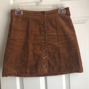 Corduroy dark brown skirt